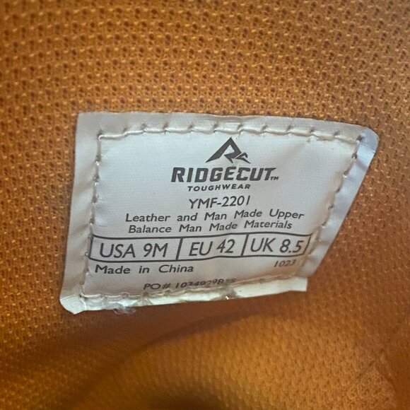 Men's Ridgecut YMN-2201 Waterproof Rancher Wellington Leather Cowboy Boot Size9M - Picture 6 of 7